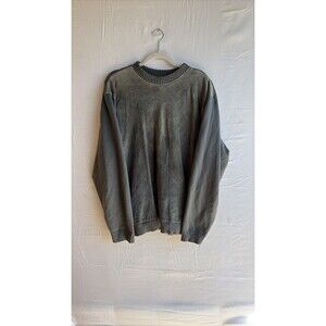 Vintage Crossings Grey Suede and Knit Pullover Sweater
